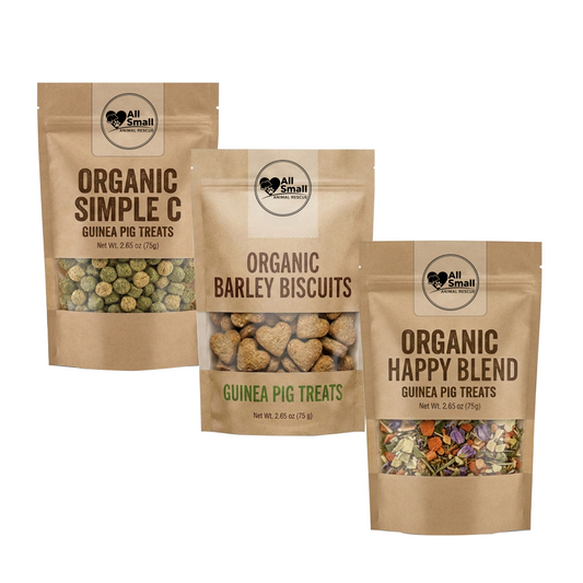 Organic 3 bag Combo Guinea Pig Treats, (3) 2.65 oz bags